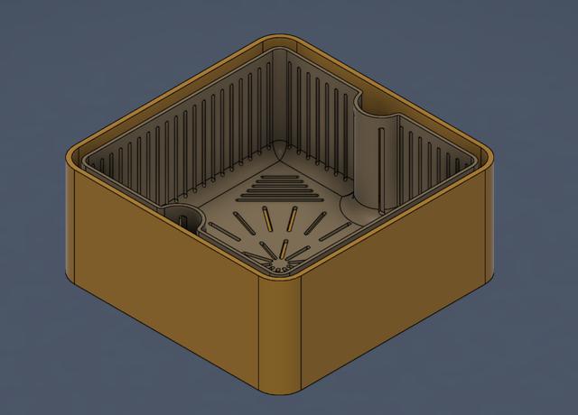 Fishing pellet box for method feeder 3D model thumbnail