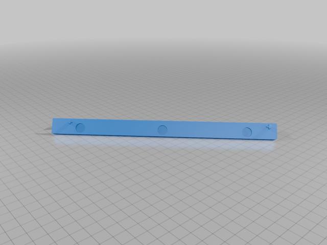 Flashforge 5ADX 3D printer tweaked LED strip holder for 10mm magnets 3D model thumbnail