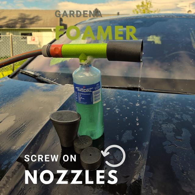 PET Bottle Foamer for Garden Hose and Modular nozzles - VENTURI INJECTION 3D model thumbnail