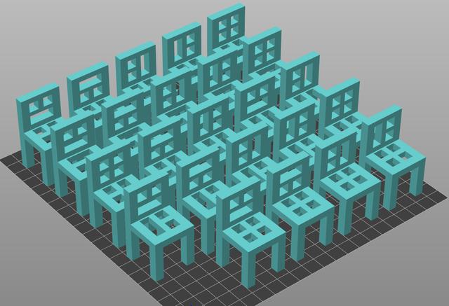 Chair Stacking Game - Expansion 3D model thumbnail