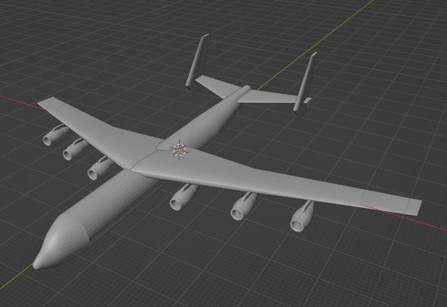 An-225 Inspired Super Heavy Cargo Aircraft (Free STL) 3D model thumbnail