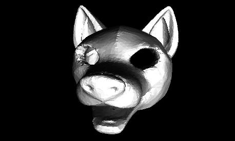 Wolf Head (Version 1) 3D model thumbnail