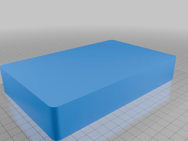 Extended lid to hold 320mah batteries + storage  3D model thumbnail