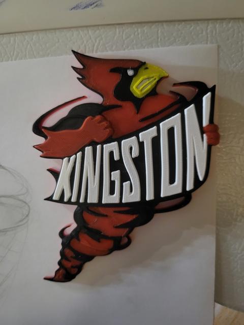 Kingston Cardinals Logo 3D model thumbnail