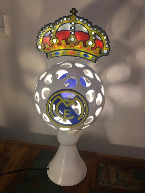 RMA Real Madrid Fan Lamp  3D model thumbnail