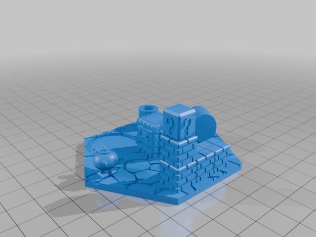 ore tile for Catan  top insert for magnetic hex by Dakanzla 3D model thumbnail