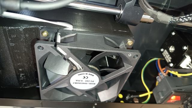 Chamber Fan Duct for Bambu Lab P1P / P1S - in 2 parts 2 reduce support material 3D model thumbnail