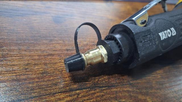 Pneumatic tool plug - type 26  (10mm) 3D model thumbnail