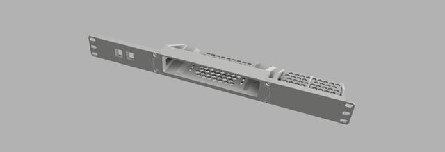 19" (Inch) Rackmount for Mini HP ProDesk, EliteDesk, G1, G2, G3, G4, G5, G6 3D model thumbnail