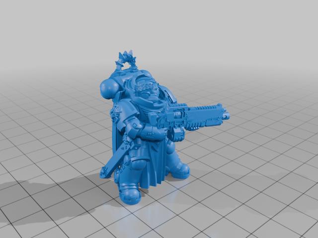 Heavy Captain ODST 3D model thumbnail