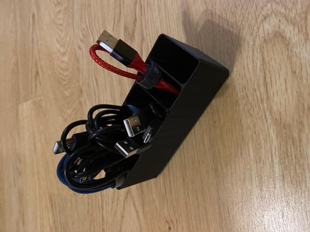 Gridfinity USB Cable bin 3D model thumbnail