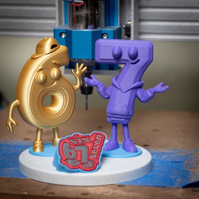 Six seven 3D model thumbnail