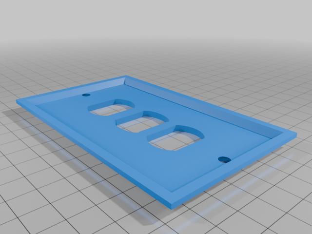 Despard 3 switch cover 3D model thumbnail