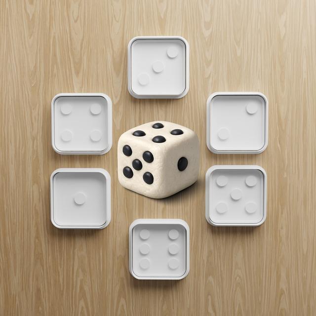 Dice Cookie Cutter STL Bundle | Dice Face Fondant Cutter Set | 3D Printable Baking Files 3D model thumbnail