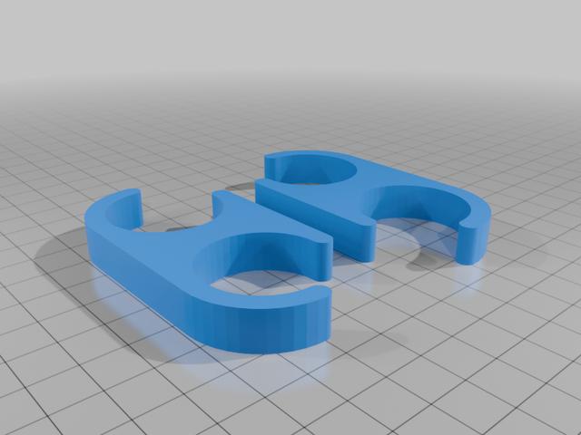 Kayak Paddle Clips 3D model thumbnail