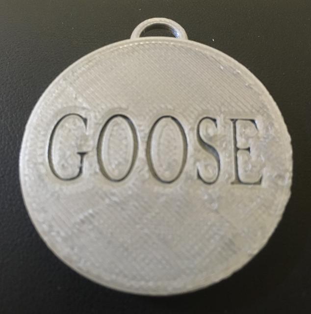 Captain Marvel - Oversized Goose Collar Tag 3D model thumbnail