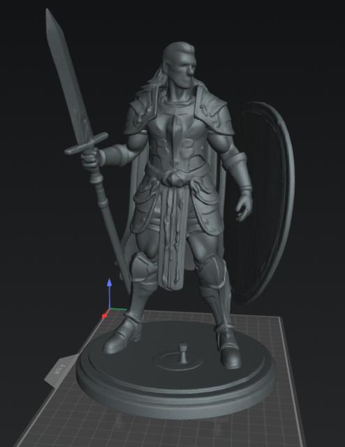 Human Paladin Male 2 3D model thumbnail