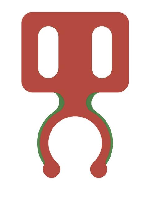 door latch right angle rework (thicker) 3D model thumbnail