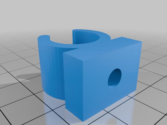 hose clamp 15mm met 5,3mm gat 3D model thumbnail