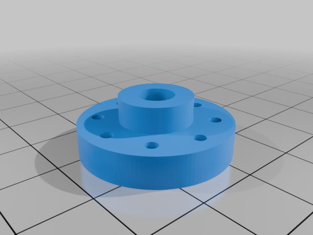 6mm motor mount 3D model thumbnail