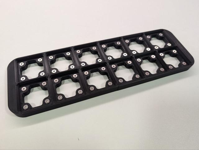 Gridfinity baseplate for IKEA Skadis tray 3D model thumbnail