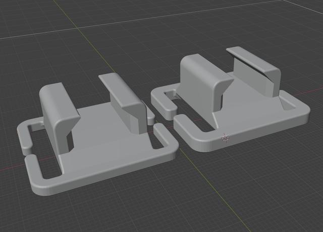 QUICK-CLIP (GEN 3) Perpendicular buckle remix Reinforced 3D model thumbnail