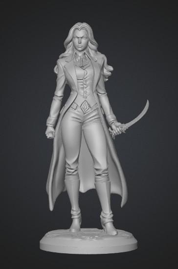 Midnight Saber 3D model thumbnail