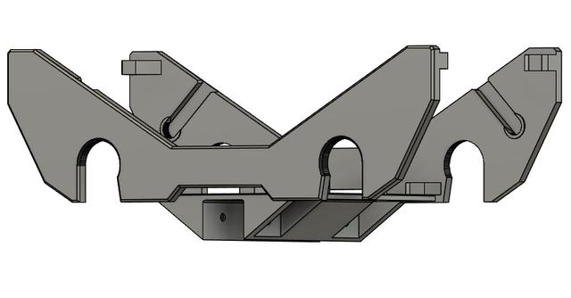 Rewind spool holder with 2020 extrusion mount 3D model thumbnail