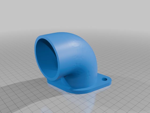 Yamaha XV920 airfilter mount 90 degrees 3D model thumbnail