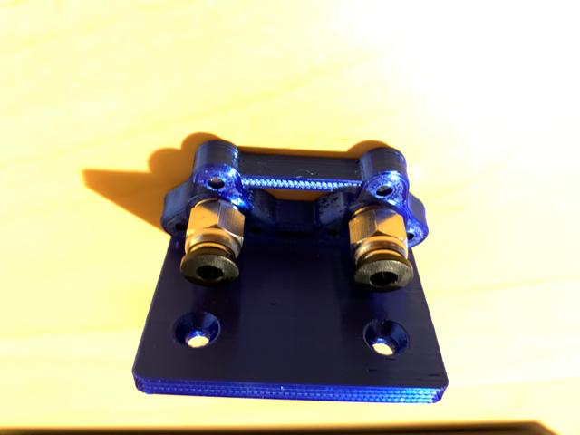 Dual magnetic PTFE Joiner (Innie) with mounting holes 3D model thumbnail
