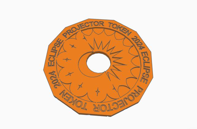 Eclipse Viewing Token 3D model thumbnail