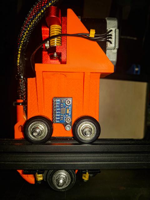 ADXL345 x axis carriage mount 3D model thumbnail