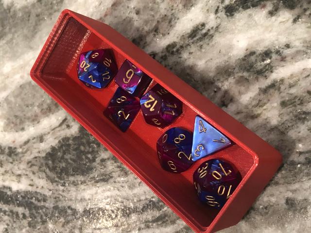 Gridfinity dice holder for DnD and other TTRPG 3D model thumbnail