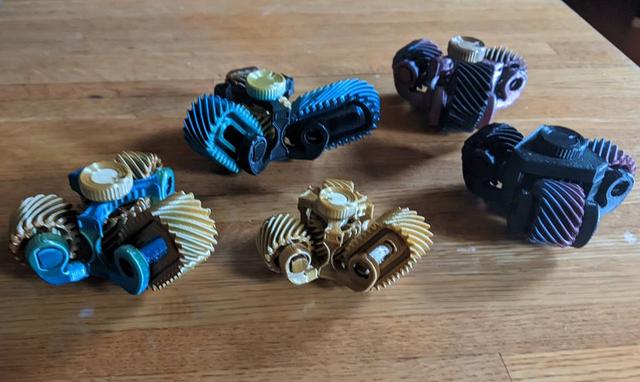 Geared Fidget Spinner - Now with Ovaloid Gears!!! 3D model thumbnail
