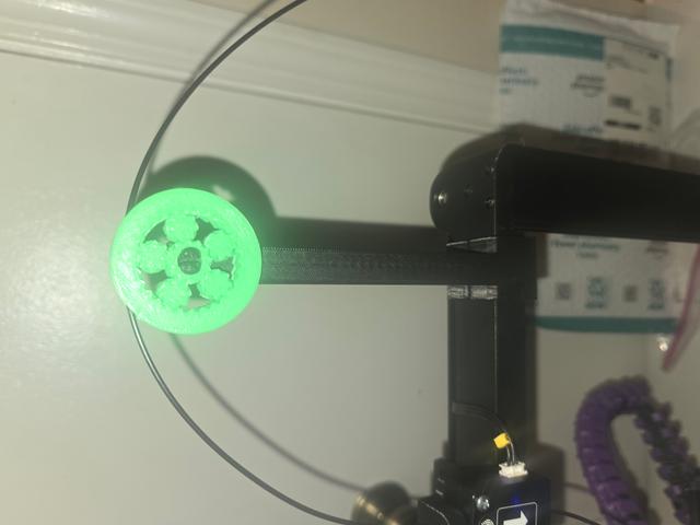 Improvised Creality V3 KE filament guide 3D model thumbnail