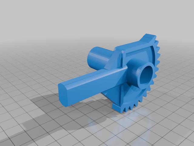 children excavator volvo digger arm gear 3D model thumbnail