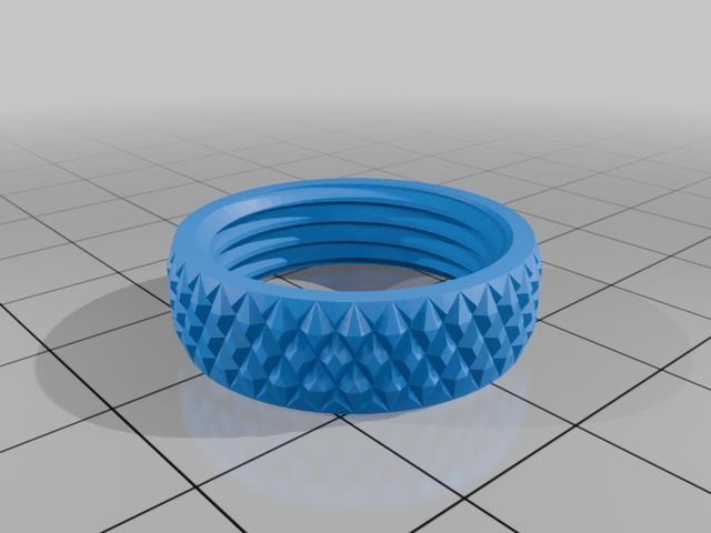 Knurled Lock Die Ring 3D model thumbnail