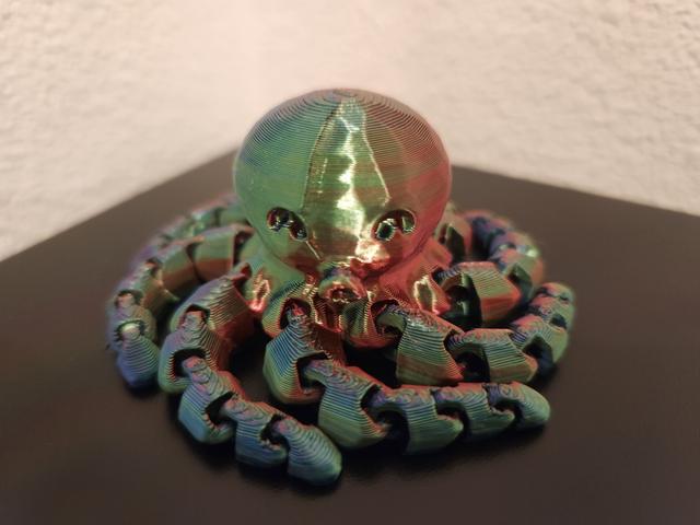 Medium Poly Cute Mini Octopus 3D model thumbnail