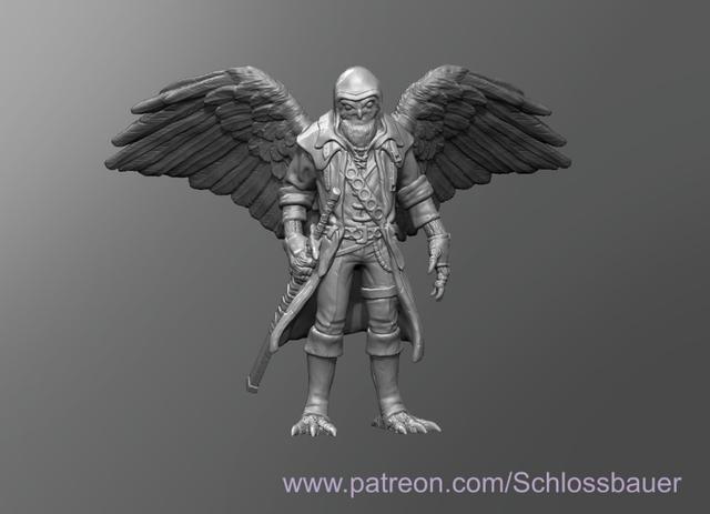 Owlin Rogue 3D model thumbnail