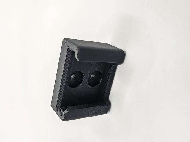 M18 Battery Holder with hole for self-tapping screw 3D model thumbnail