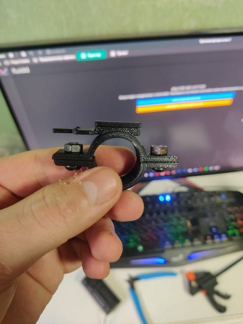 22mm bicycle handlebar light mount 3D model thumbnail