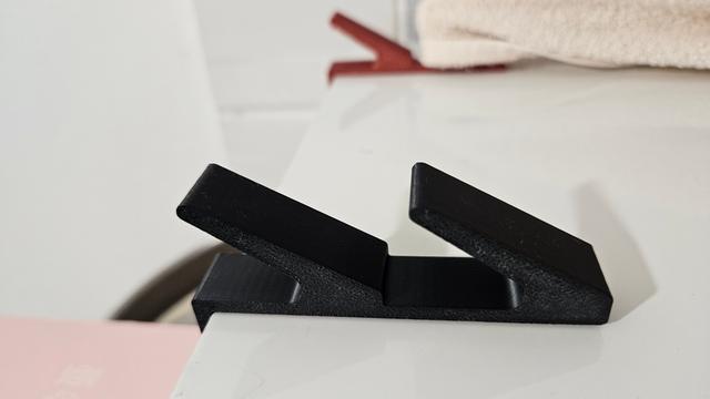 Screw-on Towel Hook for Cabinets (Remix of Shower Glass Towel Hook) 3D model thumbnail