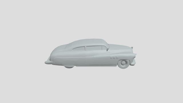 Mercury Lead Sled 1949 lowpoly for 3D-printing 3D model thumbnail