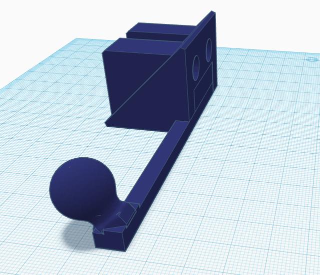 Ender 3 S1 Pro Camera Ball Mount 3D model thumbnail