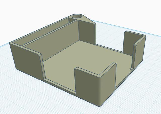 Sticky note holder with more stencil slots 3D model thumbnail
