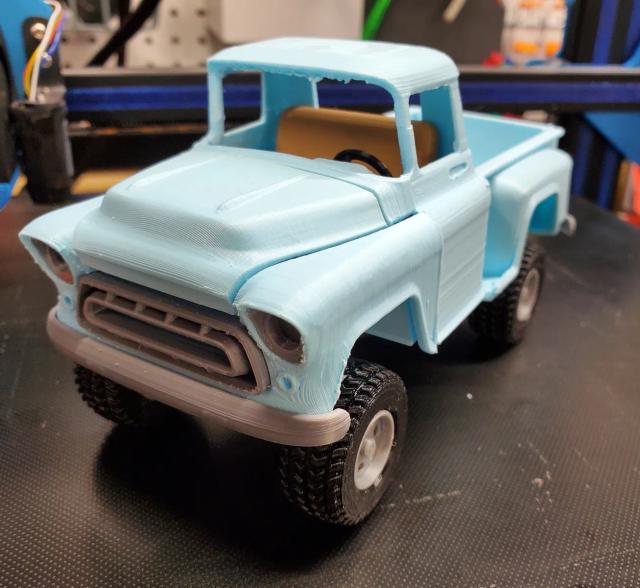 Chevy Truck Toy Car 3D model thumbnail