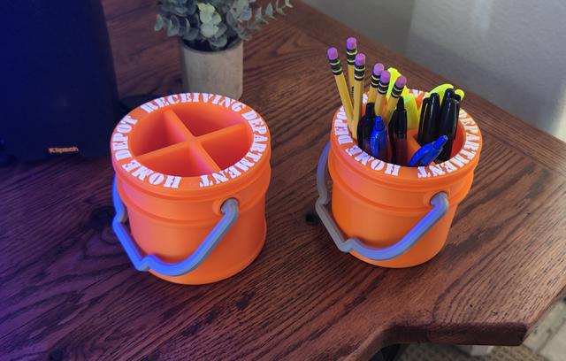 Stylized buckets! For storing anything! 3D model thumbnail