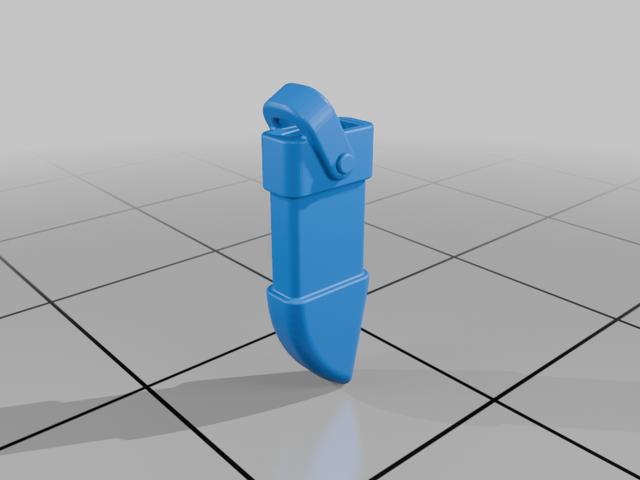 Remix of Tofty's Super Soldier Knives 28mm - A and C without belt loops + repaired A 3D model thumbnail