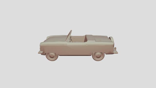Nash Metropolitan 1959 lowpoly for 3D-printing 3D model thumbnail