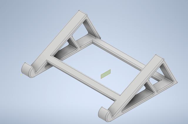 Laptop Stand (print in place) for gaming laptops  3D model thumbnail